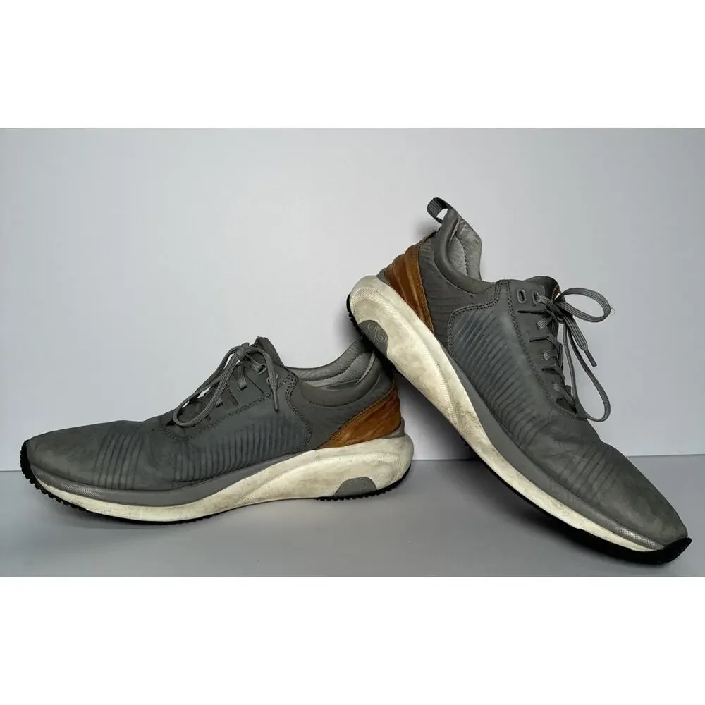 TR1 LUXE MEN'S SHOES SIZE 10 M GRAY NUBUCK LACE UP Johnston & Murphy